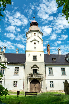 The ancient castle of Poland in Opolskie voivodeship Dabrowa village.