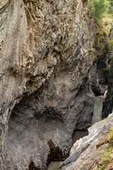 Gole del alcantara lava canyon river waterfalls