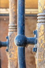 Detailed Closeup of Old Train Car