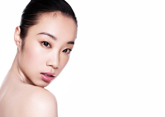 Fototapeta premium Beauty asian woman health cosmetic makeup portrait