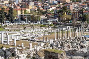 Obraz premium Izmir, Turkey, 01 April 2010: Agora Ancient City