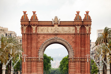 Fototapeta na wymiar Arc de Triomf Barcdelona Spain