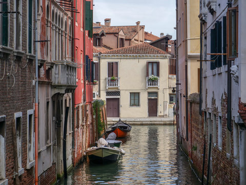 Venice, Italy, Venetian Canals in summer