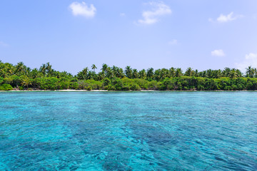 Tropical beach lagoon