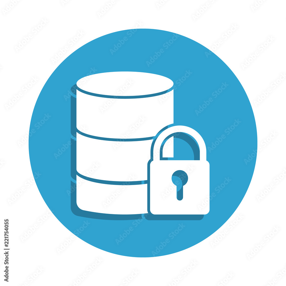 Aufkleber data protection icon in badge style. one of cyber security collection icon can be used for ui, ux