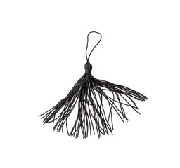 Silk tassel isolated on white background for creating graphic concepts