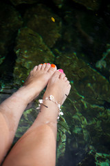 Natural fish spa therapy