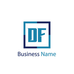 Initial Letter DF Logo Template Design