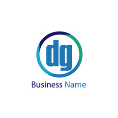 Initial Letter DG Logo Template Design