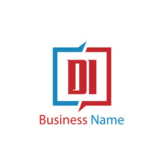 Initial Letter DI Logo Template Design