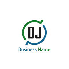 Initial Letter DJ Logo Template Design