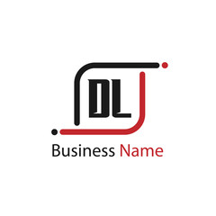 Initial Letter DL Logo Template Design