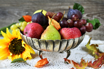 autumn fruits still life