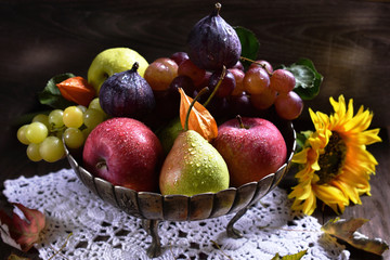 autumn fruits still life