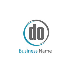 Initial Letter DO Logo Template Design