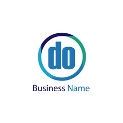 Initial Letter DO Logo Template Design