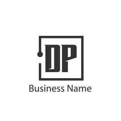 Initial Letter DP Logo Template Design