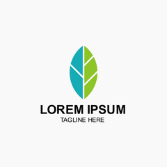 Fototapeta premium Leaf Logo Vector Template Design Illustration