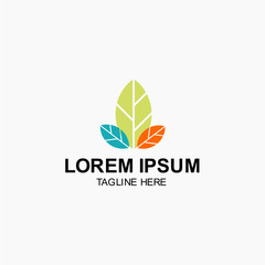 Fototapeta premium Leaf Logo Vector Template Design Illustration