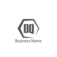 Initial Letter DQ Logo Template Design