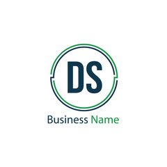 Initial Letter DS Logo Template Design