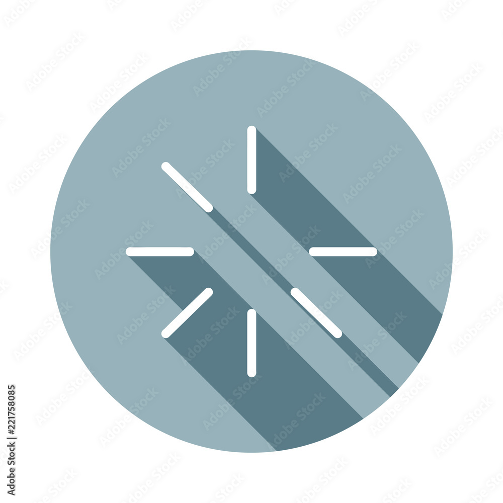 Poster loading icon in flat long shadow style. one of web collection icon can be used for ui, ux