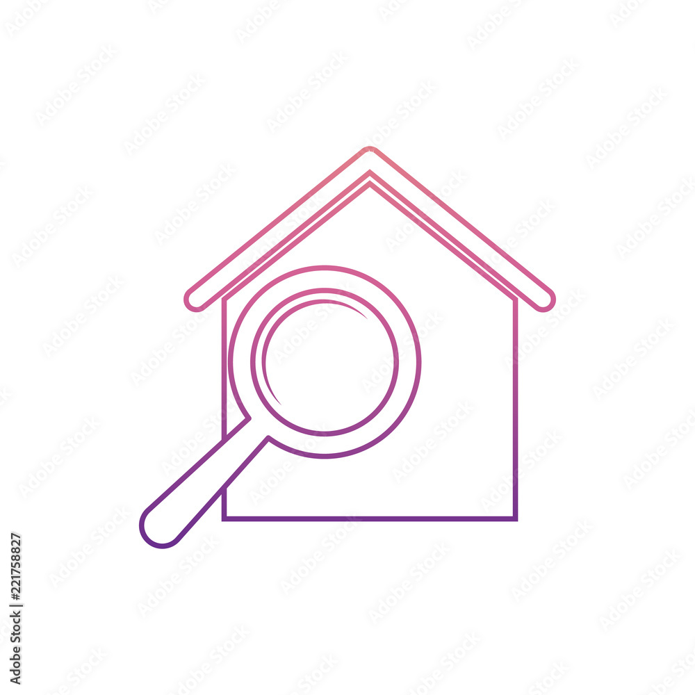 Poster home searchicon in nolan style. one of web collection icon can be used for ui, ux