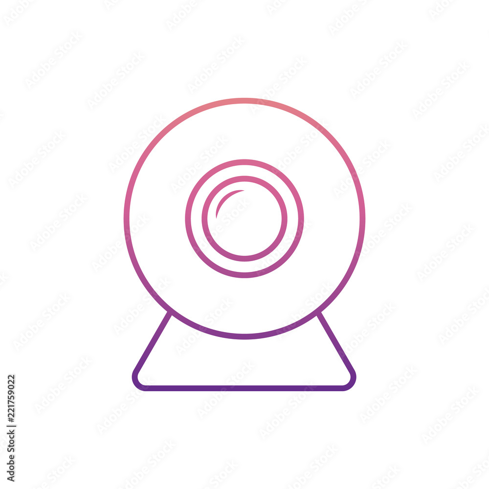 Poster webcamicon in nolan style. one of web collection icon can be used for ui, ux
