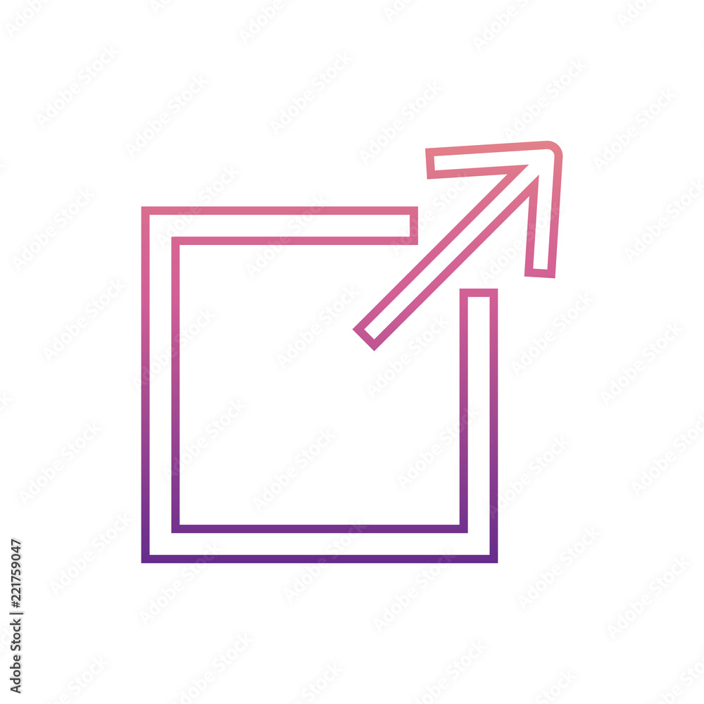 Poster exit from angleicon in nolan style. one of web collection icon can be used for ui, ux
