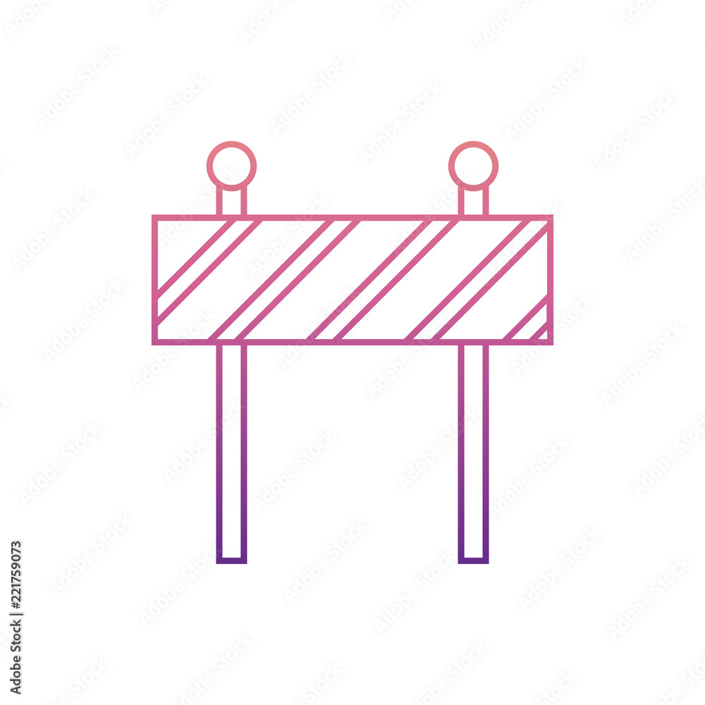 Poster road barriericon in nolan style. one of web collection icon can be used for ui, ux