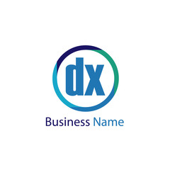 Obraz premium Initial Letter DX Logo Template Design