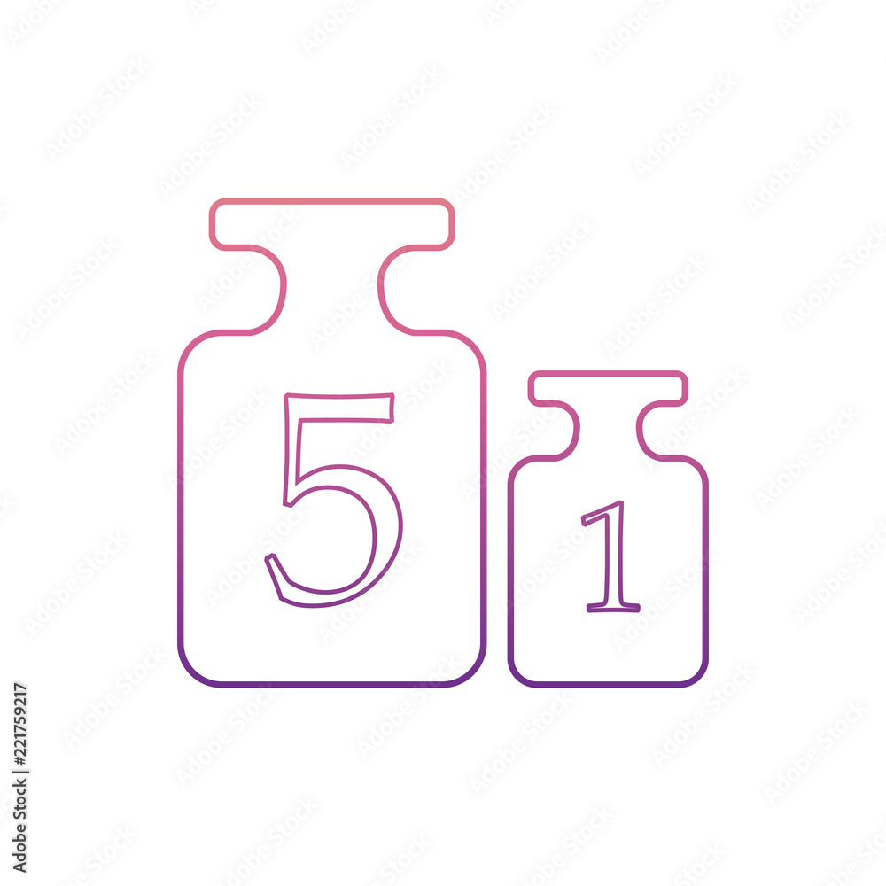 Poster weights for scalesicon in nolan style. one of web collection icon can be used for ui, ux