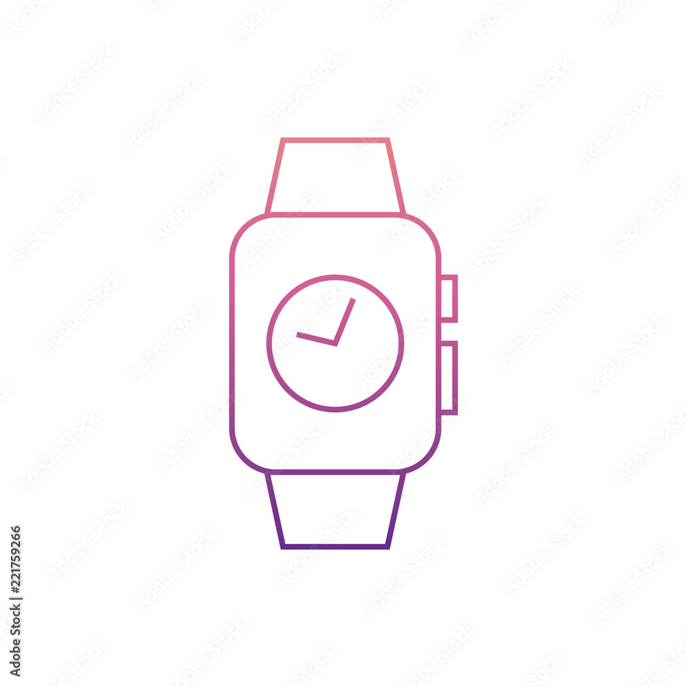 Poster time on smart watchesicon in nolan style. one of web collection icon can be used for ui, ux