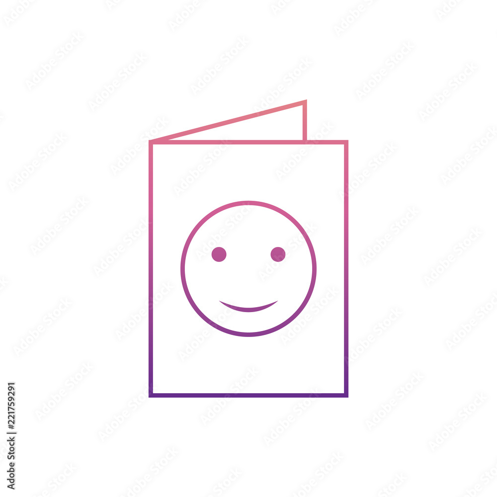 Poster greeting cardicon in nolan style. one of web collection icon can be used for ui, ux