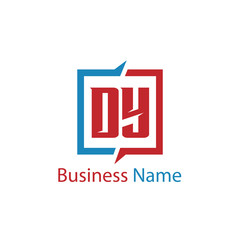 Fototapeta premium Initial Letter DY Logo Template Design