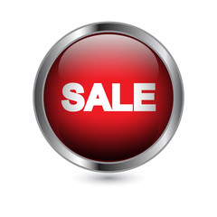 Red Circle Sale Button