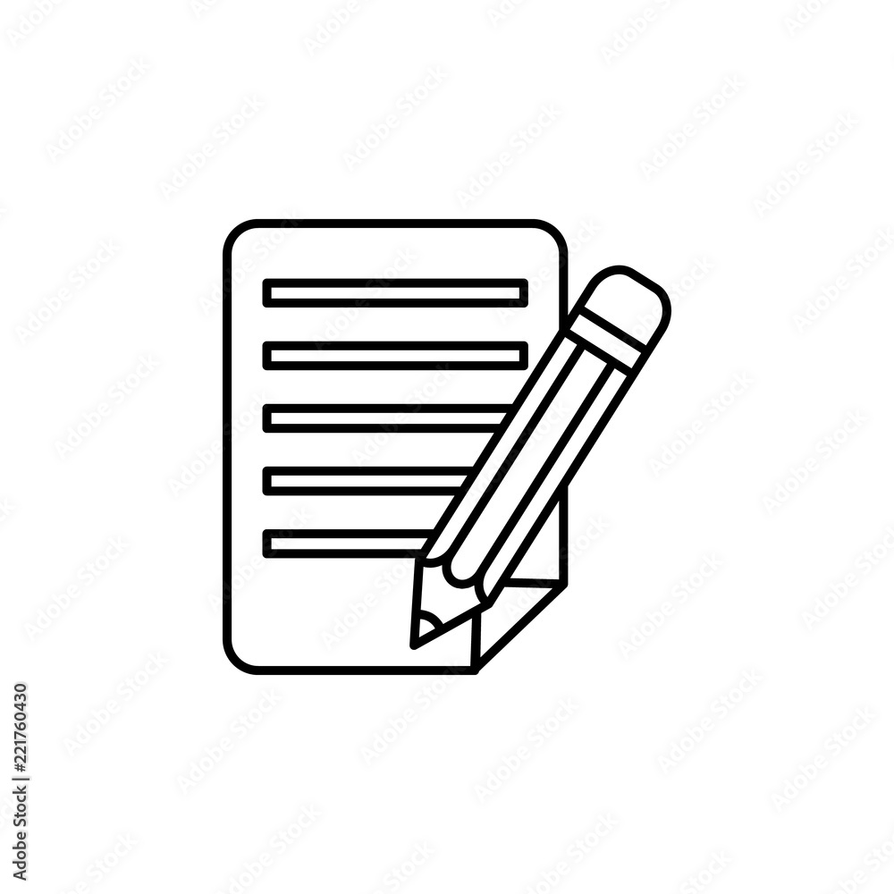 Poster contract icon. element of global logistics icon for mobile concept and web apps. thin line contract 