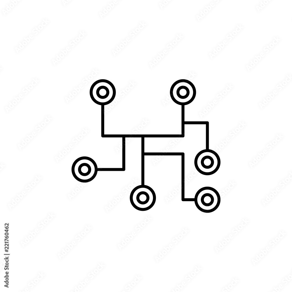 Poster route icon. element of global logistics icon for mobile concept and web apps. thin line route icon c