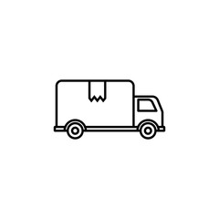 Delivery truck icon. Element of global logistics icon for mobile concept and web apps. Thin line Delivery truck icon can be used for web and mobile
