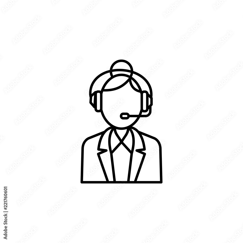 Poster reception icon. element of global logistics icon for mobile concept and web apps. thin line receptio
