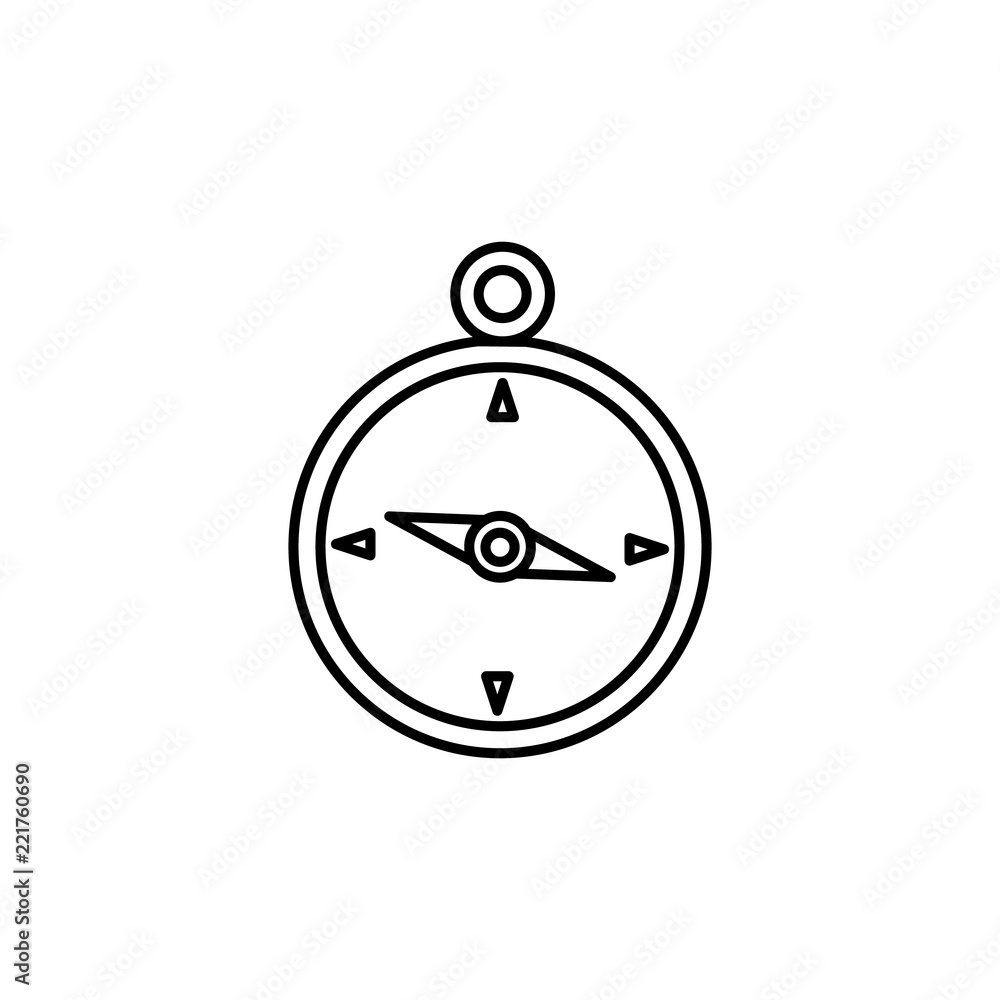 Poster compass icon. element of global logistics icon for mobile concept and web apps. thin line compass ic