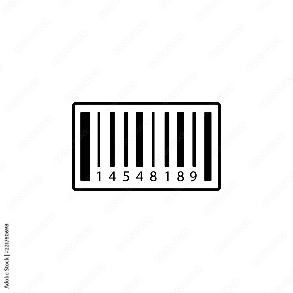 Poster barcode icon. element of global logistics icon for mobile concept and web apps. thin line barcode ic