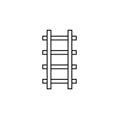 Rail icon. Element of global logistics icon for mobile concept and web apps. Thin line Rail icon can be used for web and mobile