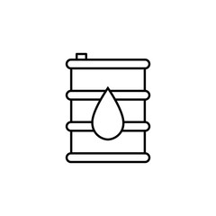 Oil icon. Element of global logistics icon for mobile concept and web apps. Thin line Oil icon can be used for web and mobile