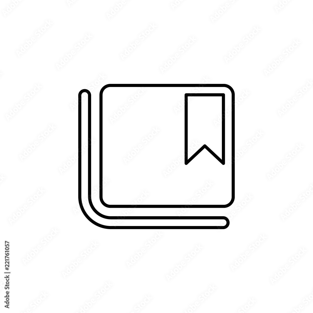 Poster bookmark sign icon. element of image sign for mobile concept and web apps illustration. thin line ic