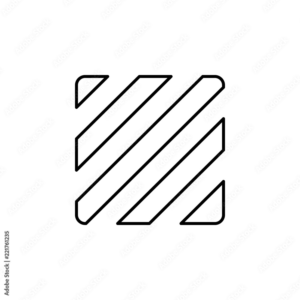 Poster lines sign icon. element of image sign for mobile concept and web apps illustration. thin line icon 