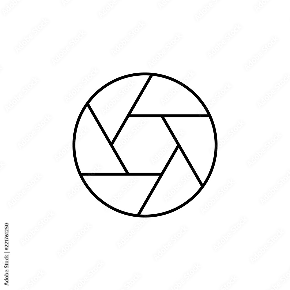 Poster lens sign icon. element of image sign for mobile concept and web apps illustration. thin line icon f