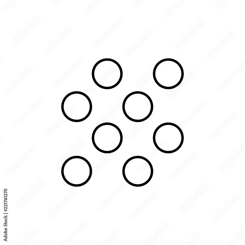Poster grain sign icon. element of image sign for mobile concept and web apps illustration. thin line icon 