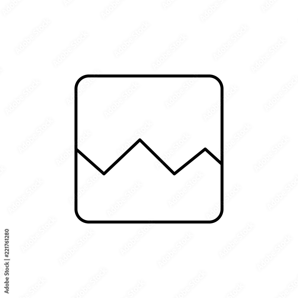 Poster broken image sign icon. element of image sign for mobile concept and web apps illustration. thin lin
