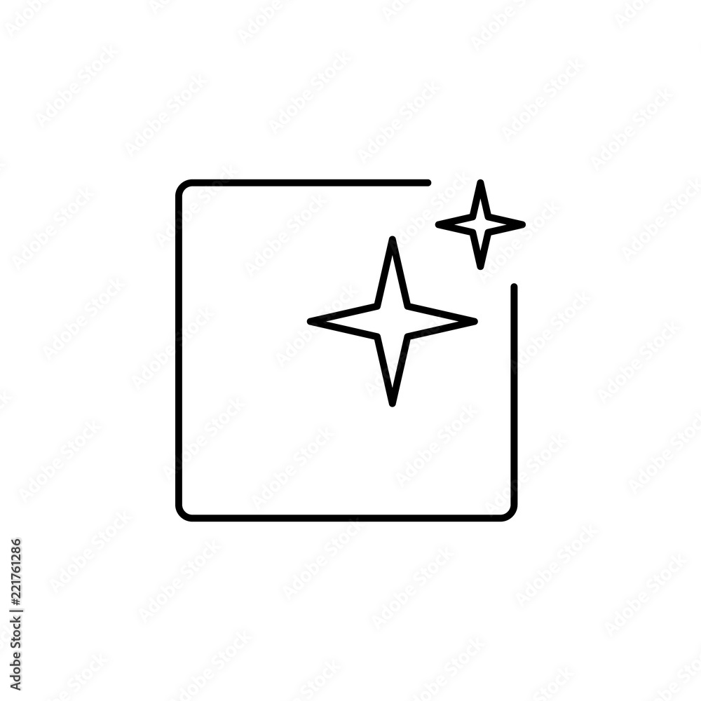 Poster photography sign icon. element of image sign for mobile concept and web apps illustration. thin line